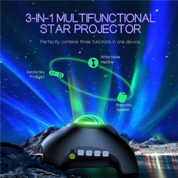 Northern Galaxy Light Aurora Projector with 33 Light Effects, Night Lights - Picture 2 of 7